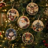 🔥Only $9.99 Last Day Promotion!🎄Christmas DIY Diamond Painting Ornaments Kit (6 PCS)🎅